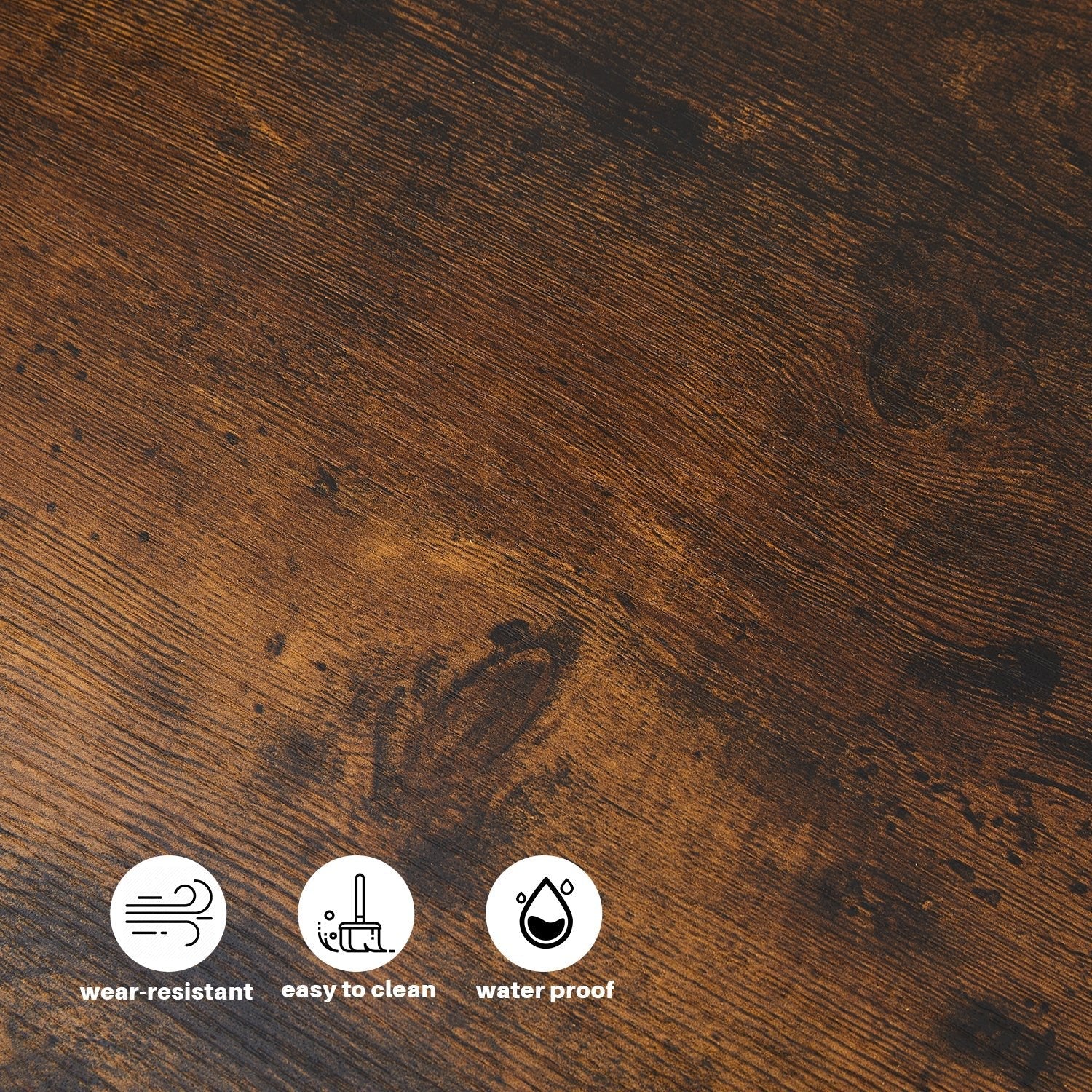 Eyve Industrial Wood Living room Side Table [Charging Station]