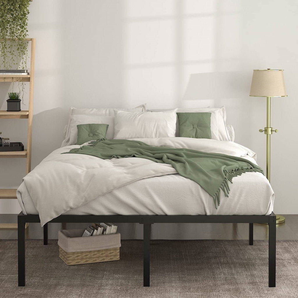 Full 18-inch Metal Platform Bed Frame with Under-Bed Storage Space-0