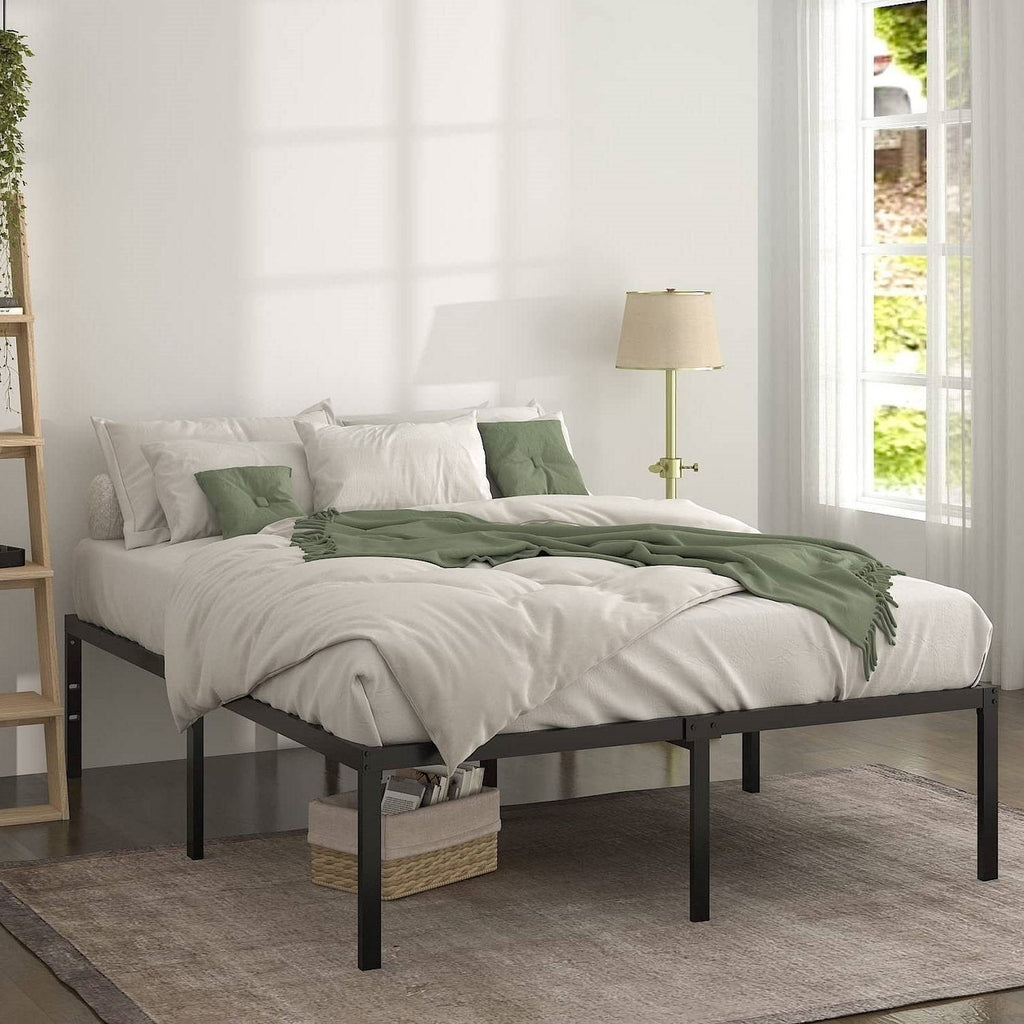 Full 18-inch Metal Platform Bed Frame with Under-Bed Storage Space-1