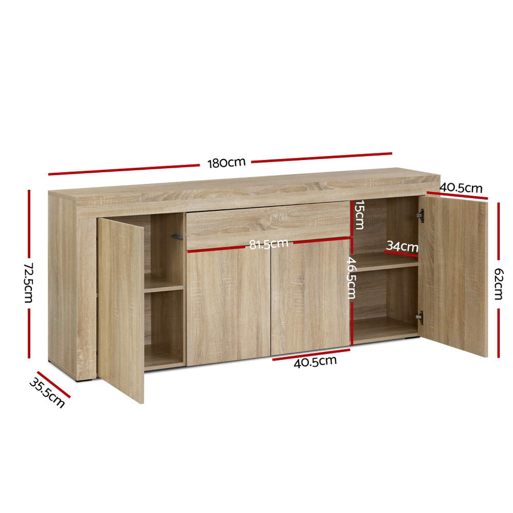 Artiss Buffet Sideboard - DANA Oak-3