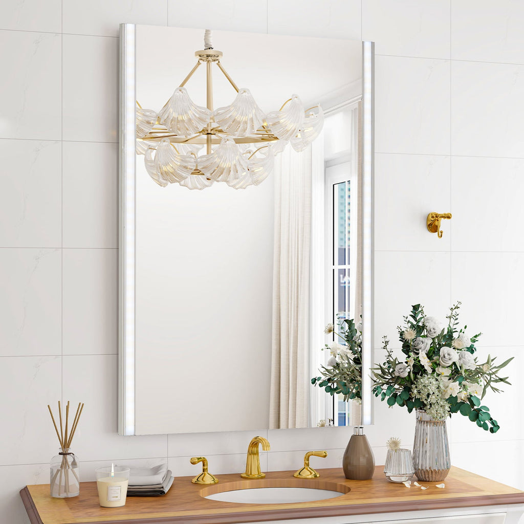 Fiora Led Light Streamline Frameless Bathroom Mirror