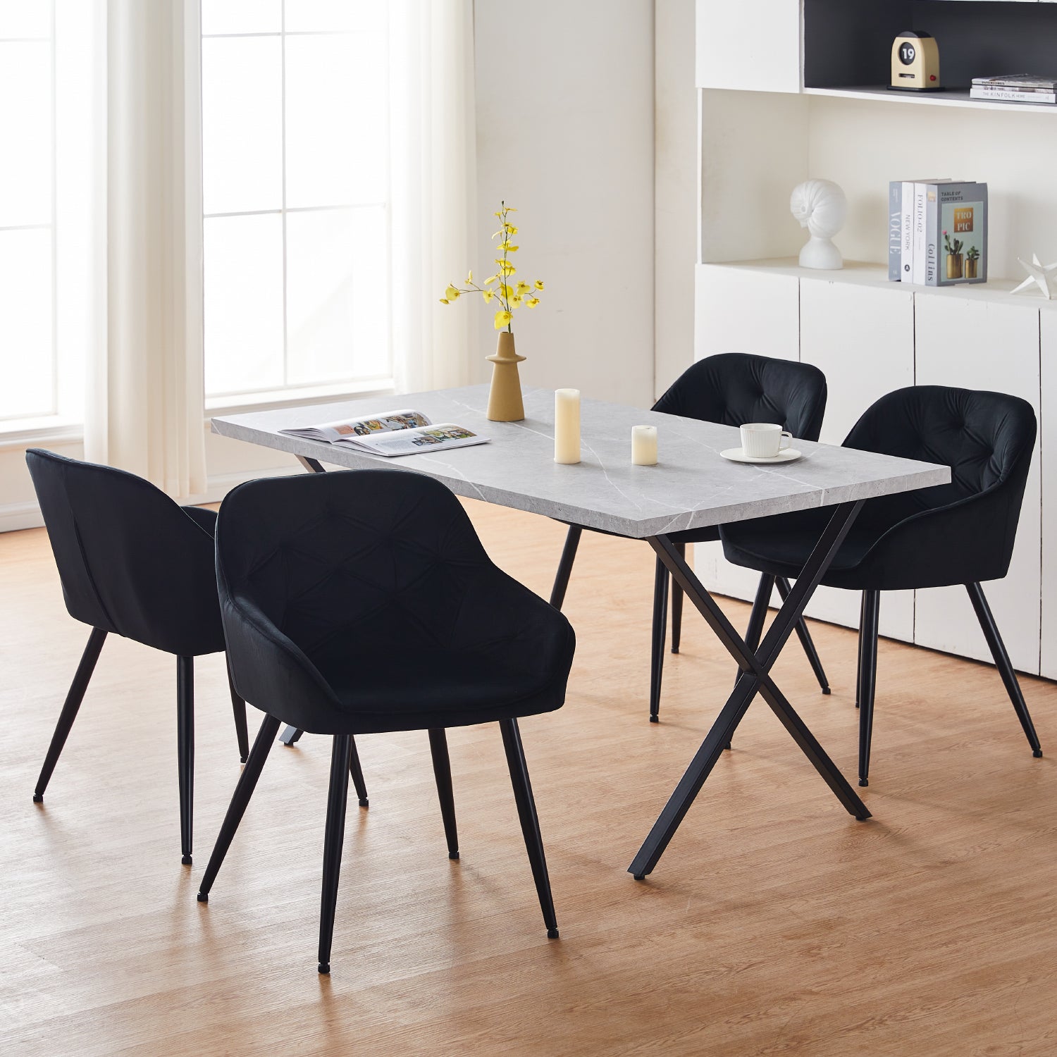 Garvies Velvet Dining Chairs [Set of 2]