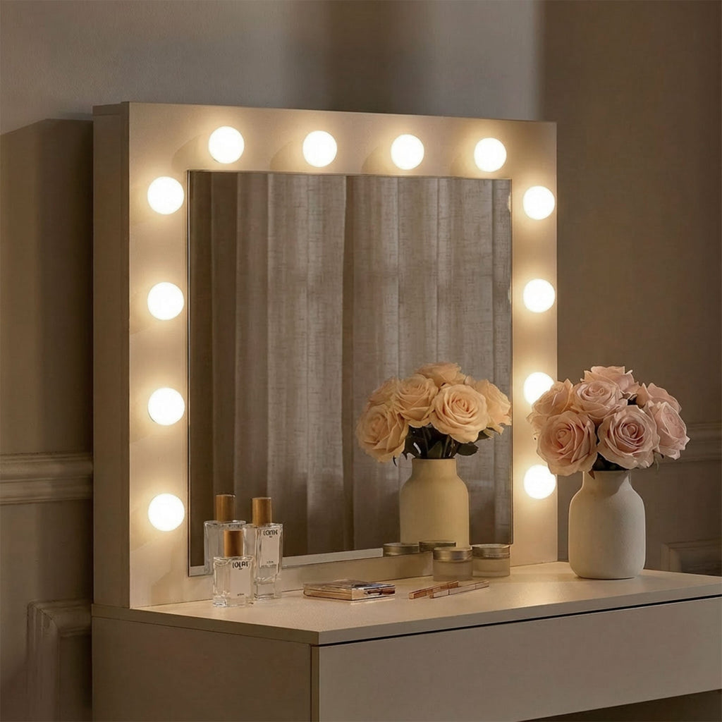 Hollywood 1-Drawer Dressing Table Set