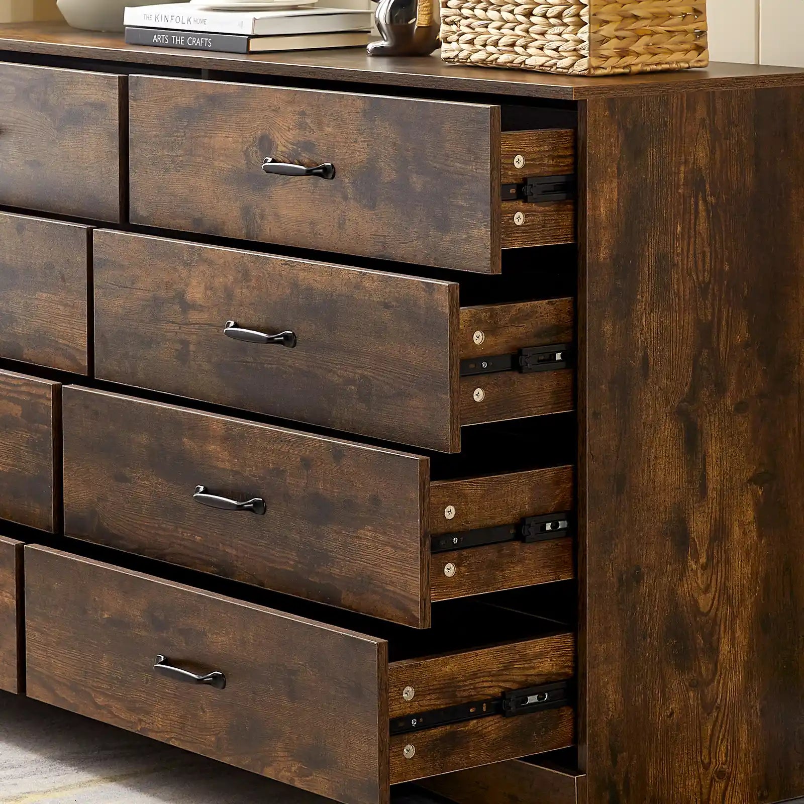 Kamai Rust Brown Chest of Drawers