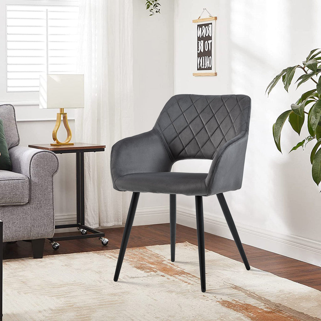 Kieran Velvet Dining Chairs [Set of 2]-7