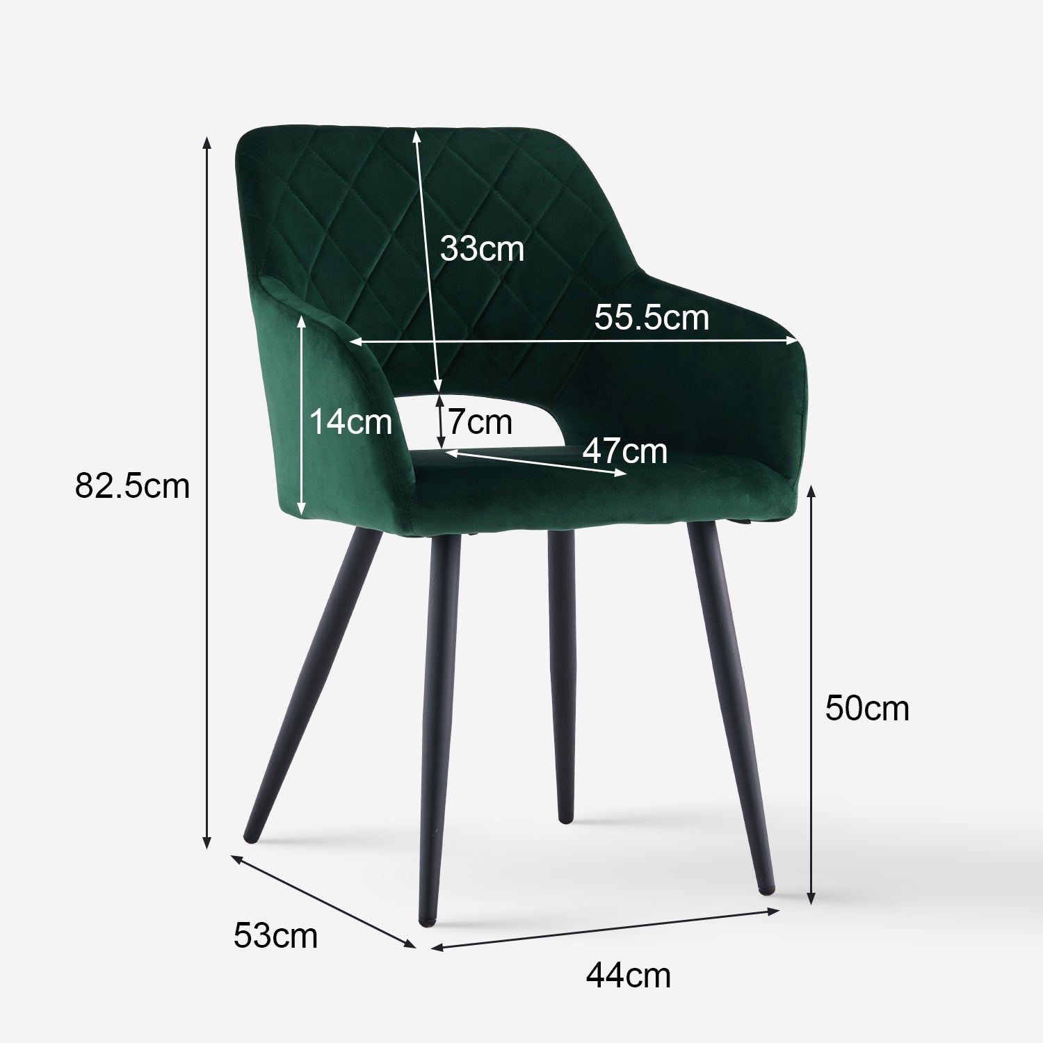 Kieran Velvet Dining Chairs [Set of 2]-3