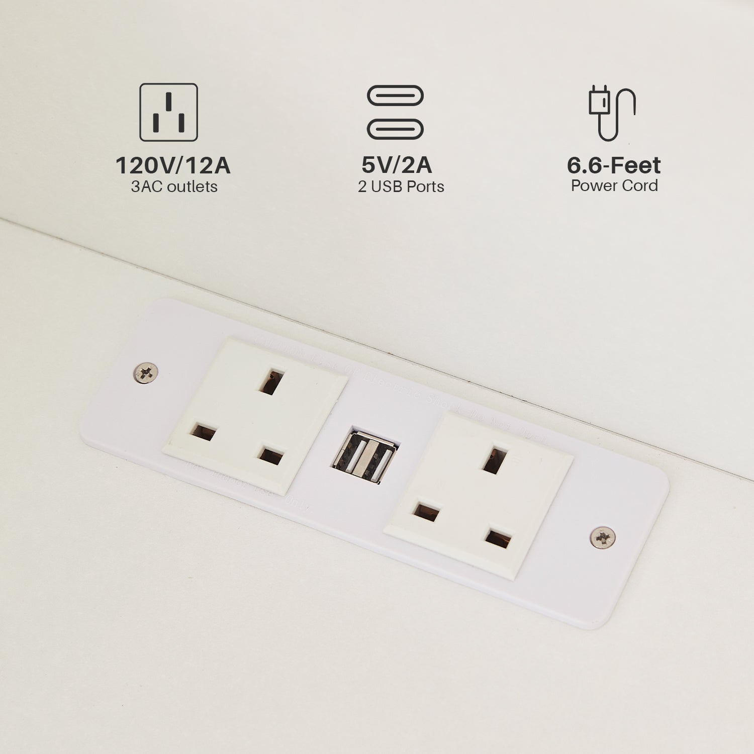 Kody LED Light Bedside Table [Charging Station][Nightstand]