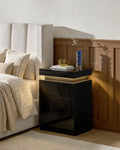 Kumar LED Light Bedside Table [3 Drawers]