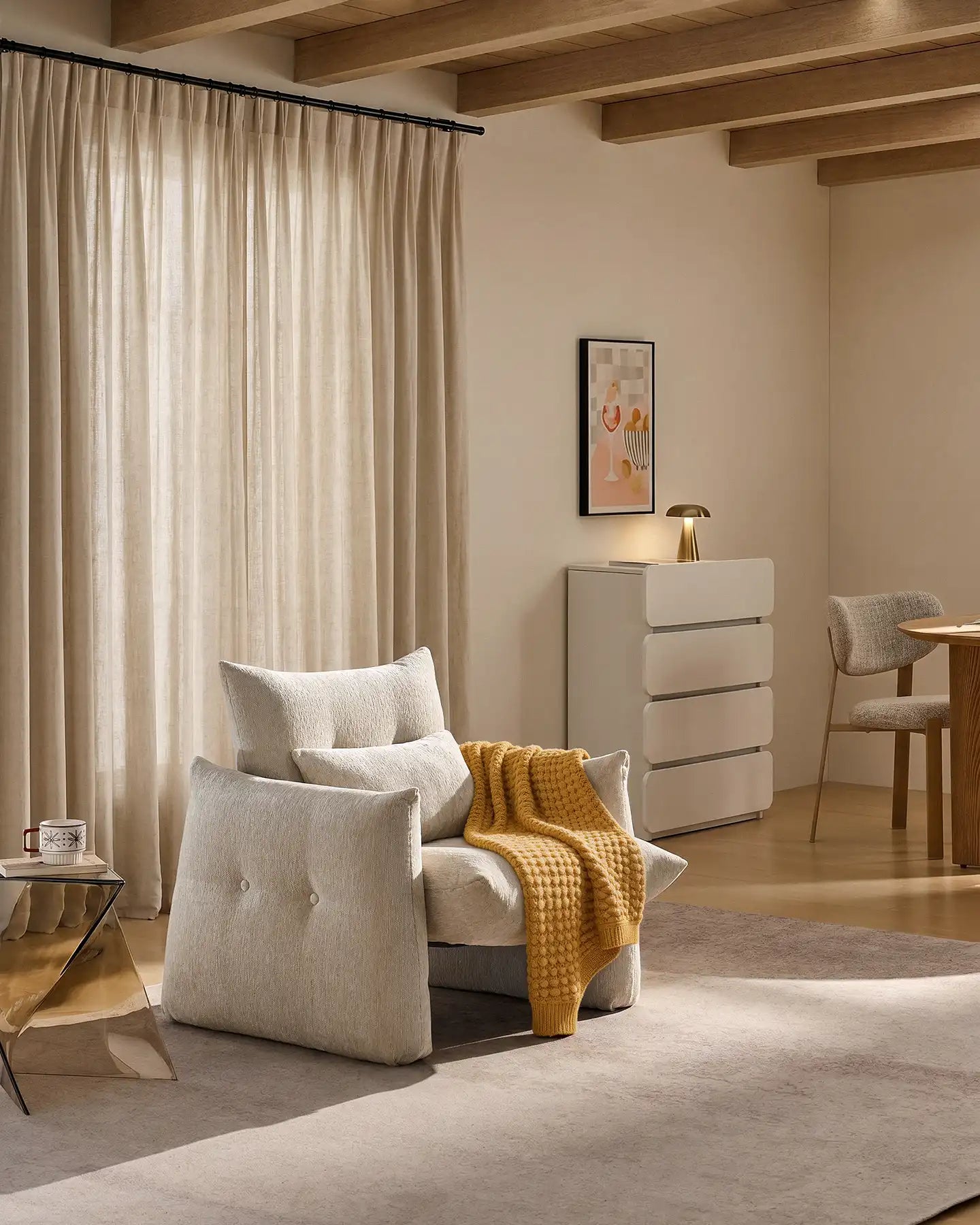 Kumo Cream Accent Chair [Pre-Order]