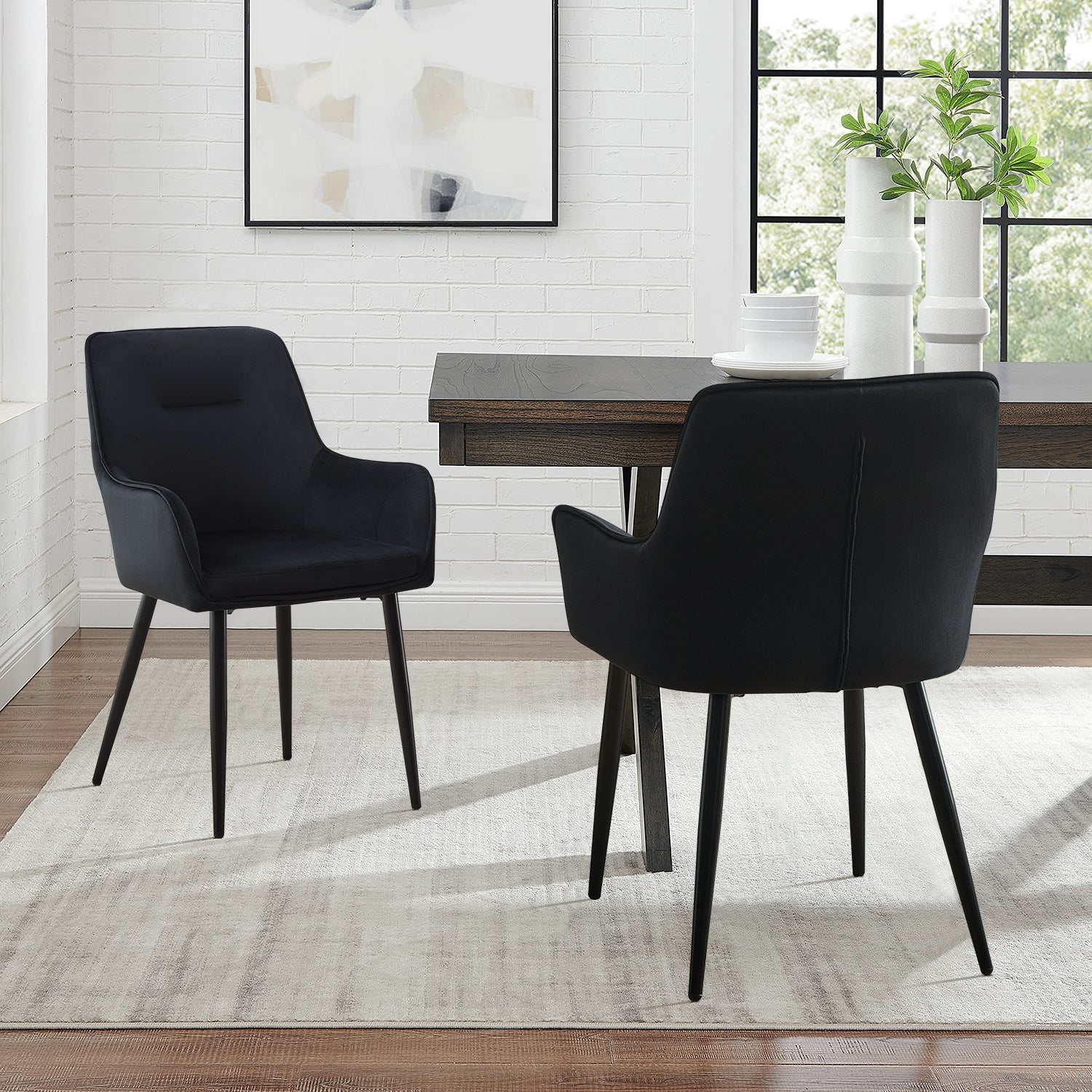 Maxine Velvet Dining Chairs [Set of 2]