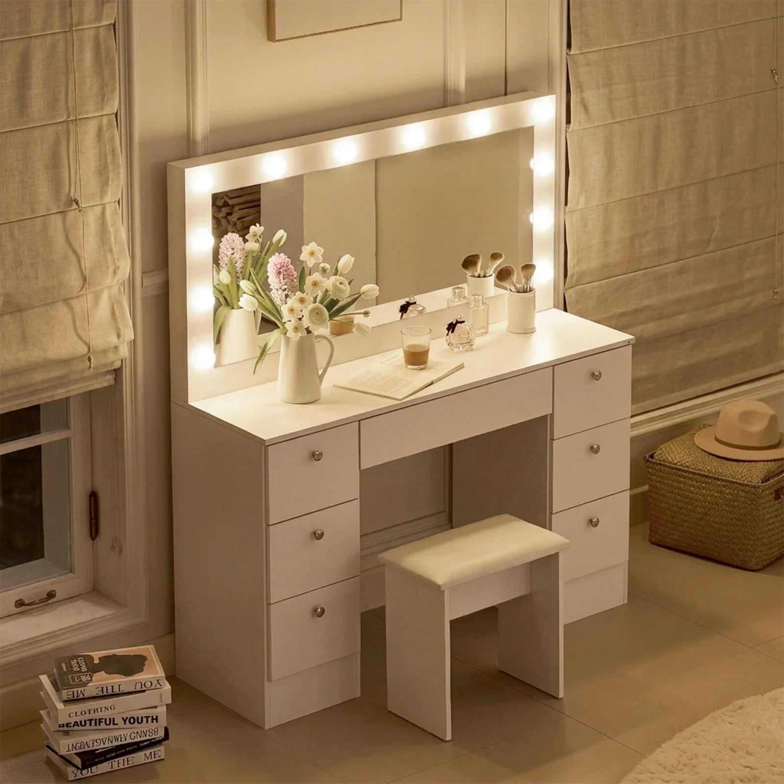 Modena Hollywood Dressing Table Set