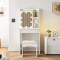 Mona Small Dressing Table Set [with Sliding Mirror]-0