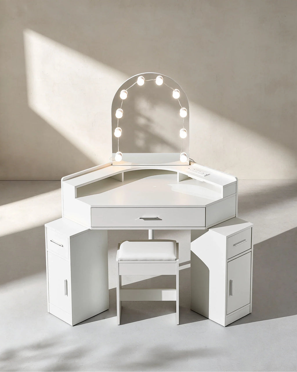 Rova Corner Dressing Table Set
