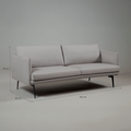 Sofa Laurent – Elegantes 3-Sitzer-Sofa im minimalistischen Design