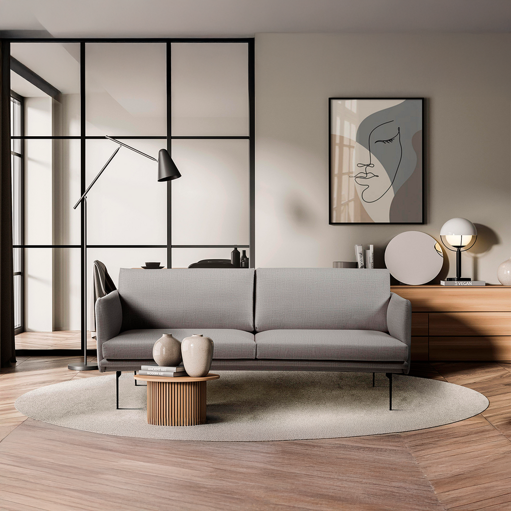 Sofa Laurent – Elegantes 3-Sitzer-Sofa im minimalistischen Design