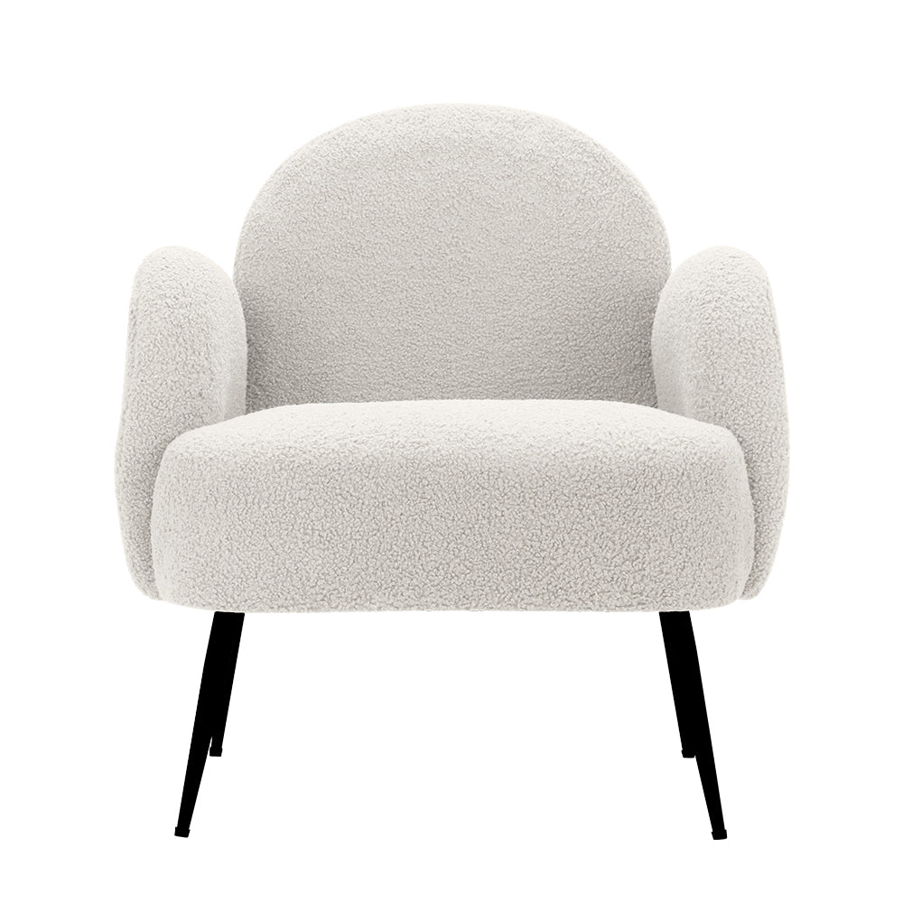 NNEDSZ Armchair Lounge Chair Armchairs Accent Arm Chairs Sherpa Boucle White