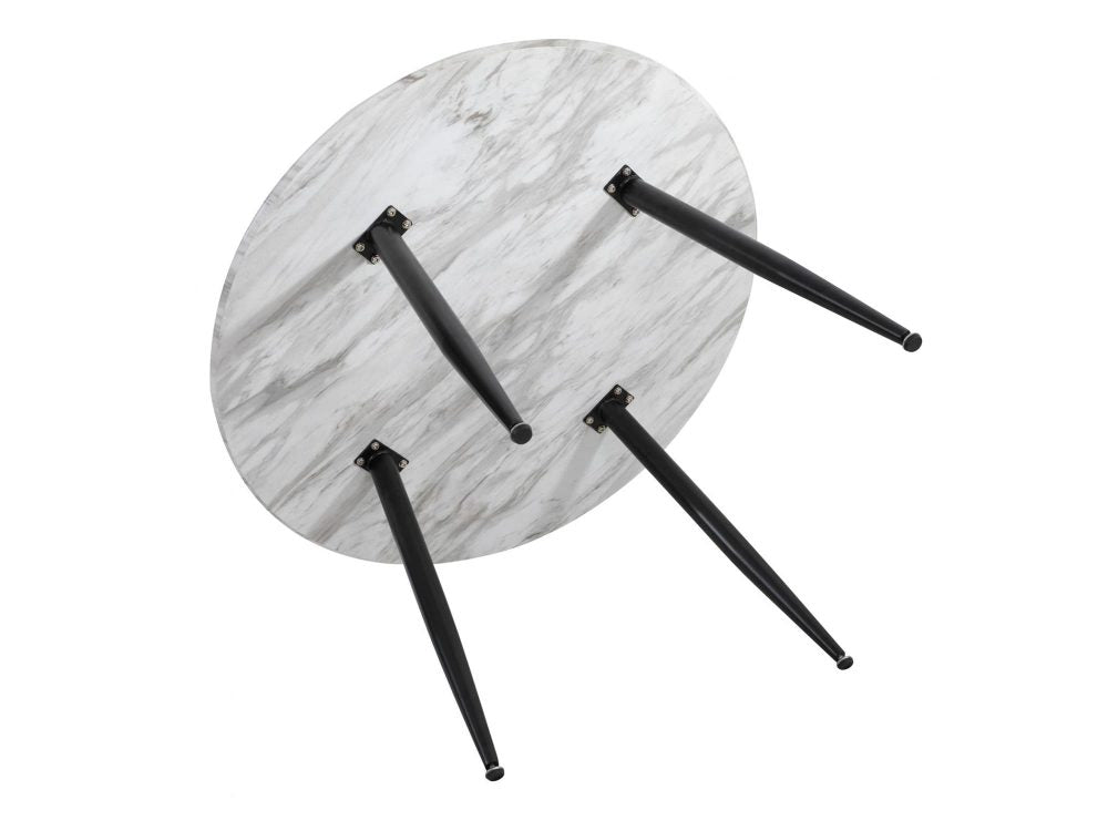 Round MDF Marbling Dining Table-1