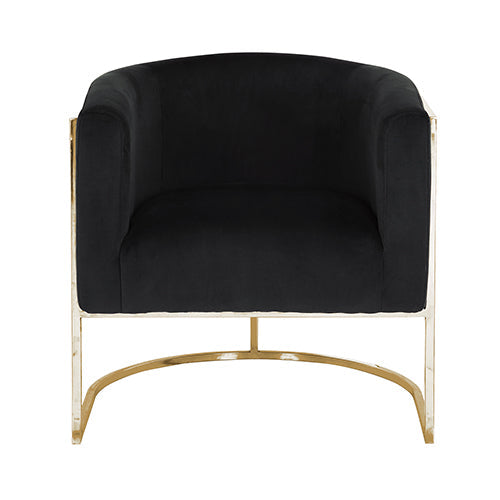 NNEDSZ Vinatge Arm Chair Black Velvet