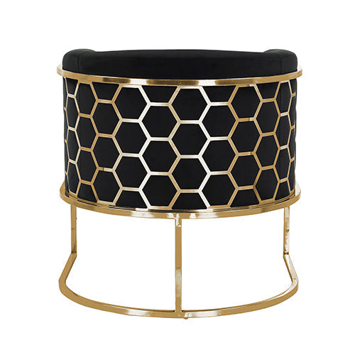 NNEDSZ Vinatge Arm Chair Black Velvet