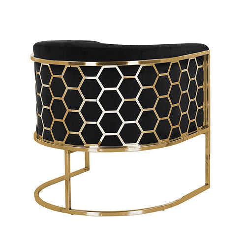 NNEDSZ Vinatge Arm Chair Black Velvet