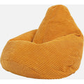 NNEDSZ Jumbo Cord Beanbag Chair Cover Unfilled Large Bean Bag - Mustard-0