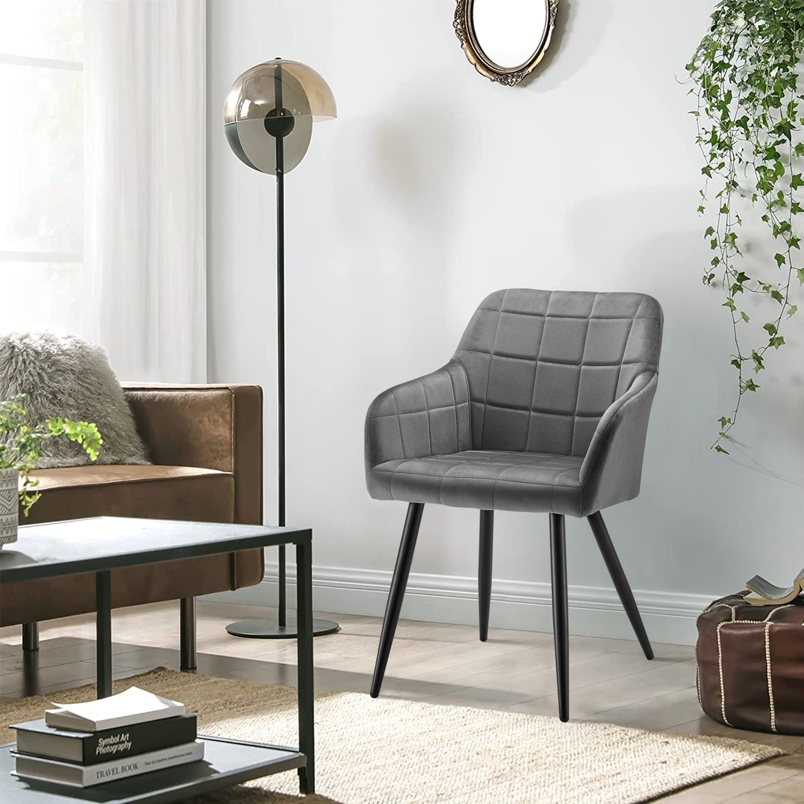 Bloor Velvet Dining Chairs [Set of 2]-2