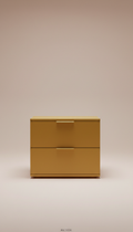 Bedside Cabinet in Golden Ochre