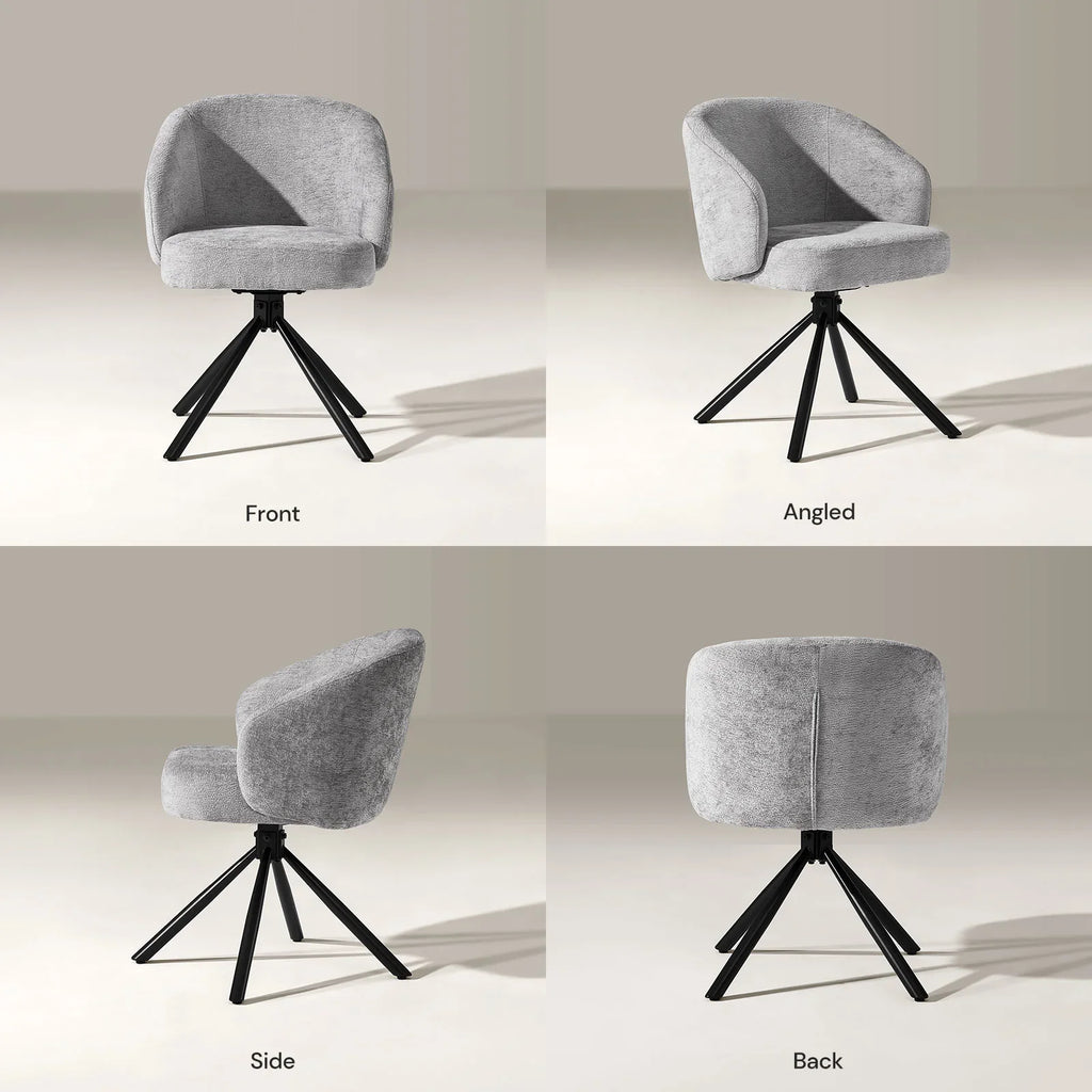 Cleo Grey Swivel Desk Chair
