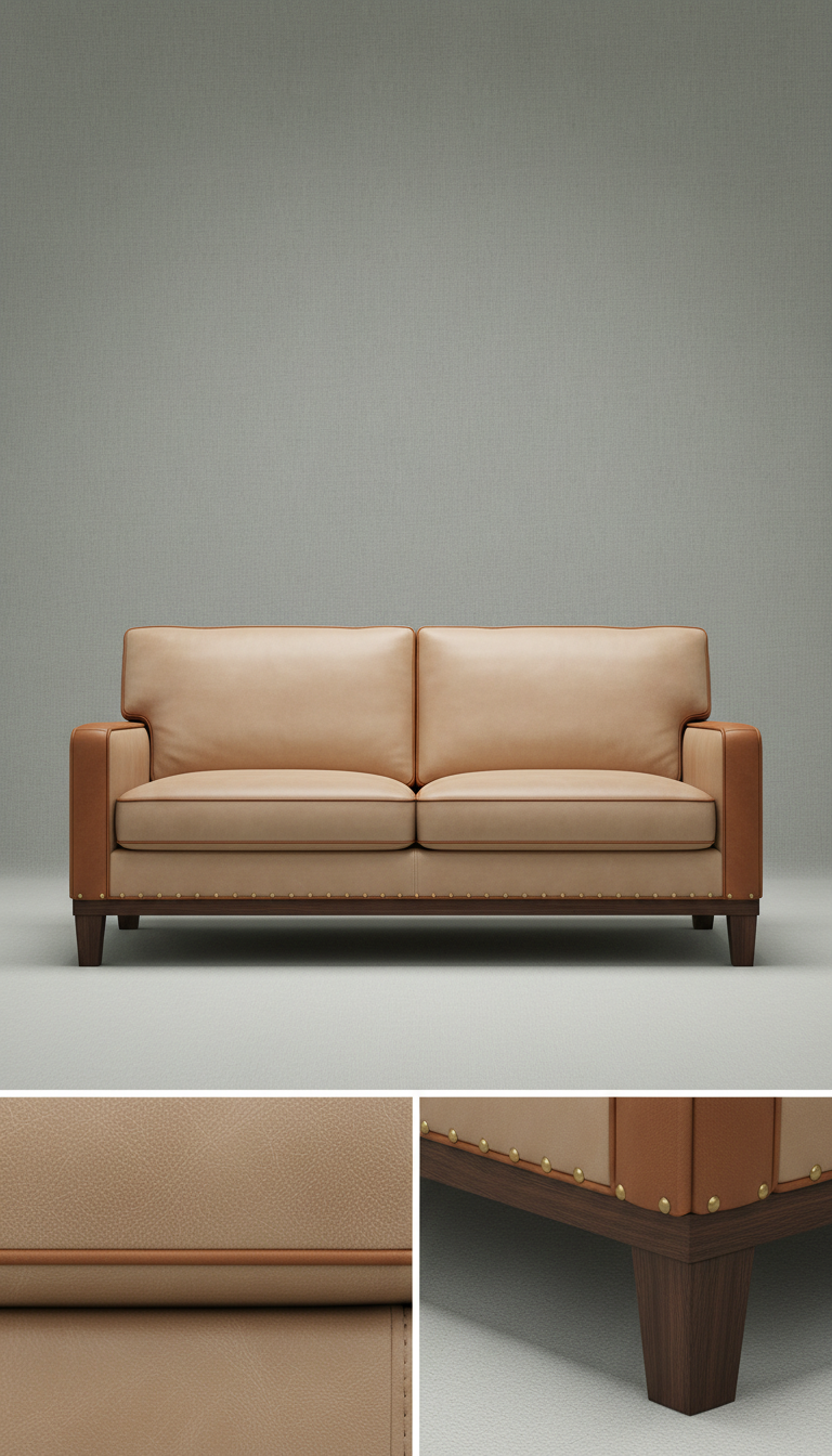 Milan Italian Leather Sofa