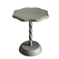 Elegant Light Luxury Sofa Side Table - Silent Grey-0