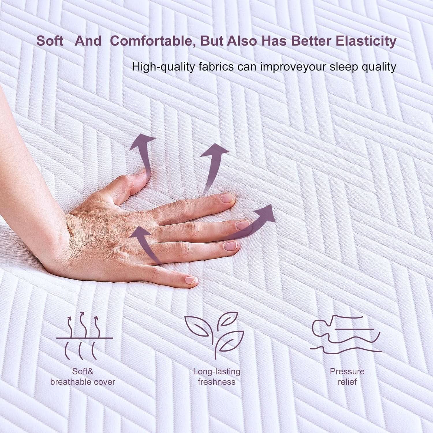 Full Size Orthopedic Cooling Memory Foam Mattress Pro-1