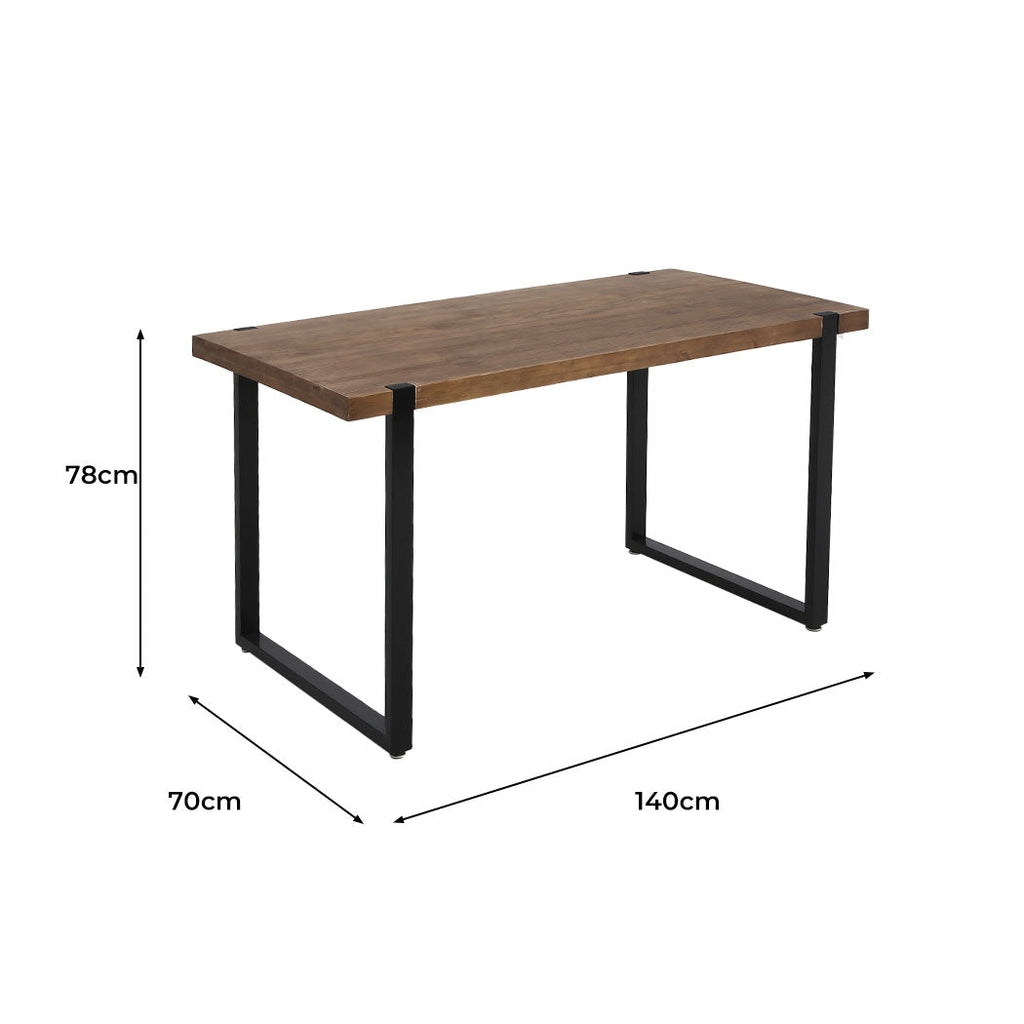 Levede Dining Table Industrial Wooden