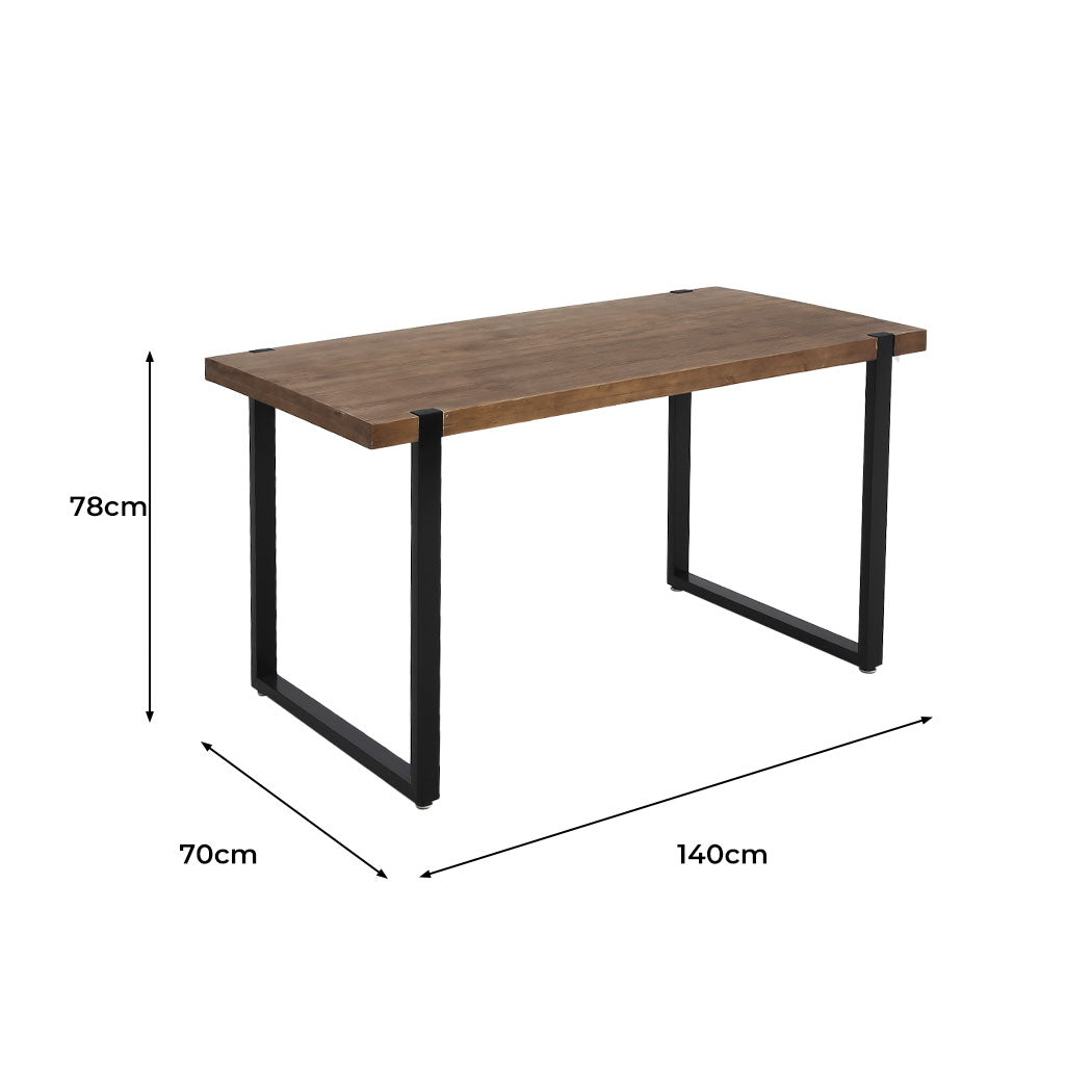 Levede Dining Table Industrial Wooden
