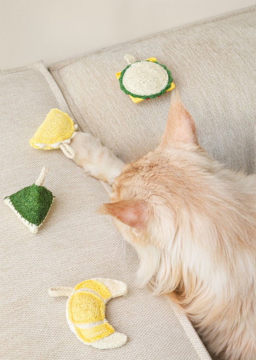Natural Loofah Catnip Cat Toy Food Series-2